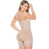 Faja Salome-0215-Strapless-Body-Shaper-beige