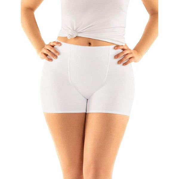 Haby 21321 High Waisted Boy Short Cotton White