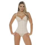 Fajas Colombiana Yulii 3001-E Deportiva Faja Cinturilla Latex Waist Training Girdle Beige