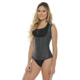 Faja Colombiana Yulii 3002-E Deportiva Faja Chaleco Latex Waist Training Girdle Thick Straps Black