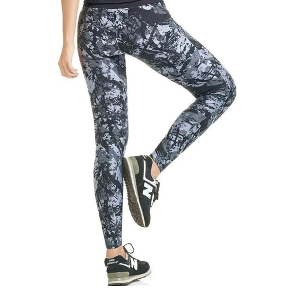 Haby 61400 Women High Waist Sports Tights Workout Running Pant Legging Grey