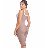 Delie Fajas Diseños DPrada Faja Colombiana 09021 Thigh abdomen and Waist control Reduces and lifts-Cafe´