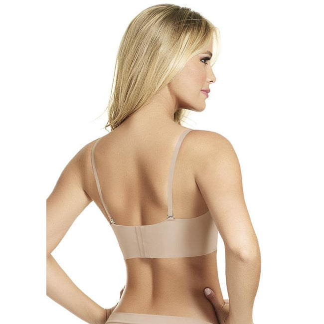 Haby 11219 Lingerie Women's Wide Base and Back Strapless Body Bra beige