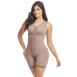 Delie by Fajas Diseños DPrada Faja Colombiana 11215 Post surgery body-shaper Bra Included Cafe